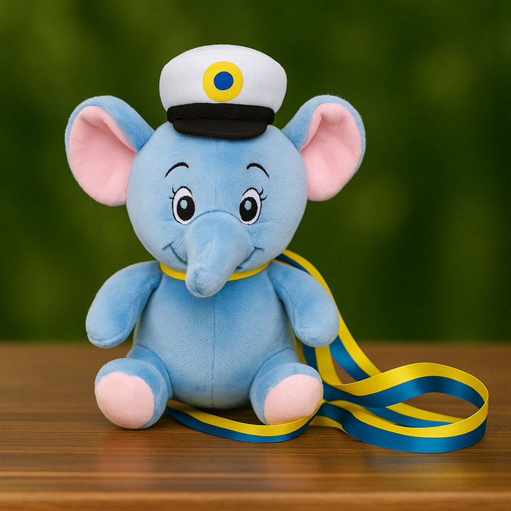 Ella Elefant – Studentens charmigaste blå buddy 15 cm 🎓💙 - Gravyr Store